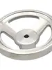 Rueda de mano de acero inoxidable 304 Borde moleteado Tipo pulido Maquinaria industrial Agujero roscado Agujero cuadrado Automático