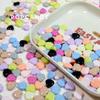 Accesorios de joyería con cuentas de corazón pequeño de color, pulsera, collar, cadena para teléfono móvil, pendientes, collar DIY, accesorios para el cabello, material