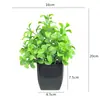 Flores Artificiais de Simulação Decorações Criativas para Mesa de Casa Flores de Plástico Grama Artificial Plantas Verdes Decorações de Interior Mini Decorações Bonsai