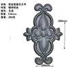 Accesorios de Hierro Forjado Accesorios de Arte de Aluminio Imitación Puerta de Hierro Flores Decorativas Placa Base Cuadrada Soldable Cabeza de Flor para Puerta Flor de Hierro Lámina de Hierro Flor