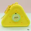Bolsa de Silicone com Furo Estilo Desenho Animado Mini Carteira de Moedas Bolsa de Cosméticos DIY Bolsa para Fones de Ouvido Pingente de Chaveiro Presente