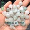 Atacado de fábrica botões de jade feitos à mão fivela de lótus diy fivela de lótus de jade cheongsam cabeça de fivela de lótus de jade acessórios de lótus de calcedônia Hanfu