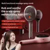 Novo Spray Massageador Vibratório com Luz Vermelha para Cuidados com o Cabelo Pente Massageador para Massagem Relaxante no Couro Cabeludo