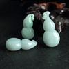 Um pingente de cabaça pequena de jade de mercadorias para enviar para casa Colar de jade Fulu Pingente de telefone celular faça você mesmo atacado de jade Um pingente de mercadorias