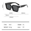 Gafas de sol de copo de nieve a la moda, Protección UV, Gafas de sol para conducir, Estilo callejero, Gafas de sol con montura cuadrada versátil