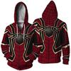 Tela de salud de alta calidad Marvel Spider-Man niños adulto abrigo con cremallera Periféricos de Spider impresión digital 3D suéter para hombre
