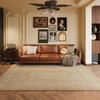 Alfombra Edad Media Sala de Estar Sofá Alfombra de Piso Impermeable Lavable Borrable Dormitorio Nuevo Retro Lujo Ligero Avanzado Estilo Americano Francés