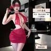 Lencería sexy Yiyue, vestido ajustado de encaje con cuello halter, malla transparente, uniforme de deseo puro, ropa de dormir coqueta 1521