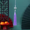 Borla de Nudo de Bambú Estilo Antiguo Boting Borla Pequeña Borla para Abanico Blanco Accesorios para Vestido Hanfu Cheongsam Estilo Antiguo Accesorios de Ropa