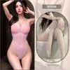 Lingerie Sexy Floral Estilo Japonês, Maiô Sexy com Abertura na Virilha, Não Precisa Remover, Lingerie Estilo Puro Desejo