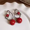 Modernos y Minimalistas Brazaletes para Oreja Retorcidos de Piedra Ojo de Tigre para Mujer, Pendientes Versátiles Vintage, Accesorios para Orejas de Otoño e Invierno con un Toque de Lujo Ligero y de Alta Gama