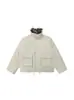 Chaqueta de Algodón Gruesa Estilo Retro Americano Corte Recto Elegante Versátil para Hombres y Mujeres, Ropa de Trabajo Invierno 2025 Abrigo de Pareja