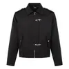 Chaqueta Exterior Minimalista Estilo Alto Intelecto ARES para Hombre con Hebilla de Avión Solapa Manga Larga Otoño Primavera Hombro Ancho Recto Retro