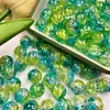 Cuentas de Hielo Agrietado de Verano de 8-10 mm Cuentas Sueltas Cuentas de Vidrio Agrietado de Dos Tonos Accesorios para Pulseras DIY