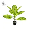 Plantas Verdes Simuladas Estilo Nórdico Transfronterizo, Plantas Grandes en Maceta, Hojas de Cala, Bonsái Perenne de Pie para Exteriores