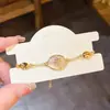 Pulseira Geométrico Oval de Resina com Estrela de Zircônia Retrô Personalidade Europeia e Americana Nicho Temperamento Joia de Mão de Alta Qualidade para Mulheres