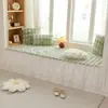 Alfombrilla Gruesa Cálida Estilo Princesa de Color Sólido, Estilo Celebridad de Internet, Felpa para Ventana Abuhardillada, Dormitorio, Balcón, Tatami, Alfombrilla Antideslizante