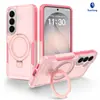Novo Modelo da Samsung é Adequado para Capa de Celular com Suporte Giratório S26, Sucção Magnética S25 Ultra Anti-Queda Capa Protetora Três em Um