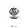 Vajilla Coreana Personalizada por el Fabricante Espesada Dorada de Doble Asa Fondo Plano Pequeña Olla Seca Cuenco Plato de Acero Inoxidable para Cangrejos de Río Plato Maocai