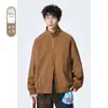 Chaqueta Desestructurada de Doble Cremallera Estilo Americano Abrigo Harrington para Hombre Otoño e Invierno Chaqueta de Plumón de Pato Blanco al 90%