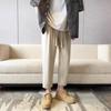 Pantalones de Verano para Hombre Estilo Japonés Simple Rectos Sueltos Combinan con Todo Estilo Coreano Modernos Retro Casuales