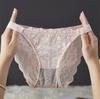 Explosiones de Moda Edición Pequeña Serie Cómoda Ropa Interior de Encaje para Mujer Hueca Alta Elasticidad Cintura Baja Ropa Interior para Mujer 7628