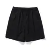 Pantalones Cortos Deportivos Estilo Americano de Cuatro y Media Pierna, Pantalones Cortos de Algodón Lavado para Hombre, Pantalones Cortos Calientes Sueltos de Verano, Pantalones Cortos Rectos Casuales para la Playa
