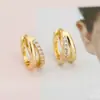 Amazon Más Vendido Conjunto Geométrico de Tres Piezas Pendientes de Diamante Lujo Ligero Gama Alta Elegante Versátil Estilo Europeo y Americano Pendientes Pendientes