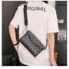 Bolso de Hombro a Cuadros de Nuevo Estilo Casual Estilo Coreano para Hombre a la Moda Bolso Cuadrado Pequeño Moderno Bolso Cruzado Bolso Mensajero Urbano para Hombre Moderno