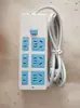Placa de encaixe fonte de alimentação móvel com cabo plug-in tomada de carregamento para computador celular com fio com plugue de placa de encaixe plug-in