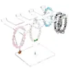Estante de Acrílico Transparente para Joyería, Estante de Exhibición para Pulseras y Accesorios para el Cabello, Elegante Soporte de Exhibición para Pulseras