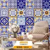 Pegatinas Retro Bohemias Autoadhesivas Impermeables y a Prueba de Moho Pegatinas de Pared Decoración de Renovación de Paredes de Dormitorio Papel Tapiz Ecológico