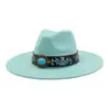 Aliexpress Amazon Otoño Top de Corazón de Gamuza Sombrero Fedora de Ala Ancha Sombrero Jazz de Ala Plana Sombrero de Caballero