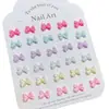 Joias para Manicure de Resina Glitter Fino Fluorescente Gravata Borboleta Joias para Unhas Brincos Capa de Celular Acessórios Vestíveis para Unhas