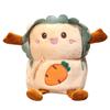 Cartoon Toast Plush Roll Blanket Office Nap Bread Cobertor de flanela Ar condicionado Cobertor de armazenamento único