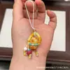Cera de Abeja de Segunda Generación Varios Estilos Oso Bolsa de Queso Colgante Llavero DIY Exquisito Adorno de Joyería