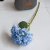 Flor Falsa Hortensia Flor Artificial Flor Decorativa Flor de Sala Flor de Piso Flor de Seda Boda Sala Modelo Flor de Interior