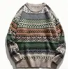 Suéter unisex con estampado de pareja, modelo nuevo 2026, transfronterizo europeo y americano de Amazon, prenda exterior de punto de cuello redondo de corte holgado