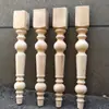Patas de Mesa Vintage de Madera Maciza Estilo Francés, Hechas a Mano por Blogueros Populares para DIY, Patas de Mesa de Comedor, Patas de Mesa de Café, Patas de Gabinete de Madera, Patas Redondas de Madera