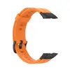 Adecuado para pulsera Huawei 6 correa de silicona Honor Band 6 cabeza de metal negro pulsera de goma