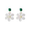Pendientes de Plata 925 con Aguja Yang Caiyu, Mismo Diseño de Flor, Pendientes de Nicho de Gama Alta, Nuevos Pendientes 2024 para Mujer