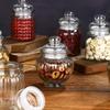 Tarro Pequeño de Vidrio Retro para Almacenamiento, Té, Snacks, Frutas Secas, Dulces, Almacenamiento de Cocina, Tarro para Granos