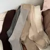Meias de Lã Macias e Fofas IOULOR para Outono e Inverno, Meias Slouch de Cor Sólida Mellade com Listras Verticais Emagrecedoras para Mulheres, Meias Versáteis