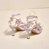 Zapatos Romanos Versátiles y Elegantes para Mujer Commuter, Nuevo Estilo Verano 2025 con Faldas, Hermosas Sandalias, Tacones de Aguja Altos para Mujer
