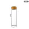 30mm boca de parafuso tampa de alumínio tubo de vidro de borosilicato garrafa perfumada chá embalagem garrafa transparente garrafa de doces cápsula garrafa média garrafa de grama