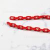 Acessórios de jóias DIY 13 * 8mm cor fluorescente fechada U cadeia saco calças cadeia chapéu brim cadeia 1 metro preço