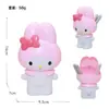 Porta lápices y organizador de brochas de maquillaje muy atractivo, Adorno de escritorio Kitty Mele, Caja de almacenamiento de papelería Sanrio