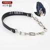 Cadena para bolso original T con asa de cuero de microfibra correa para el hombro descompresión Alto sentido plata negro accesorios diy pulgada estilo de mano