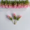 Acessórios de plantas verdes artificiais, cabeças de flores de grama falsa de plástico, buquês DIY feitos à mão, arranjos florais de casamento, acessórios para arranjos de flores, materiais decorativos
