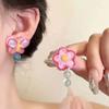 Clip para Oreja de Estrella de Dopamina Sin Perforación, Aretes Lindos, Dulces, Simples y Versátiles 2025 Nuevo Diseño para Mujer Primavera y Verano